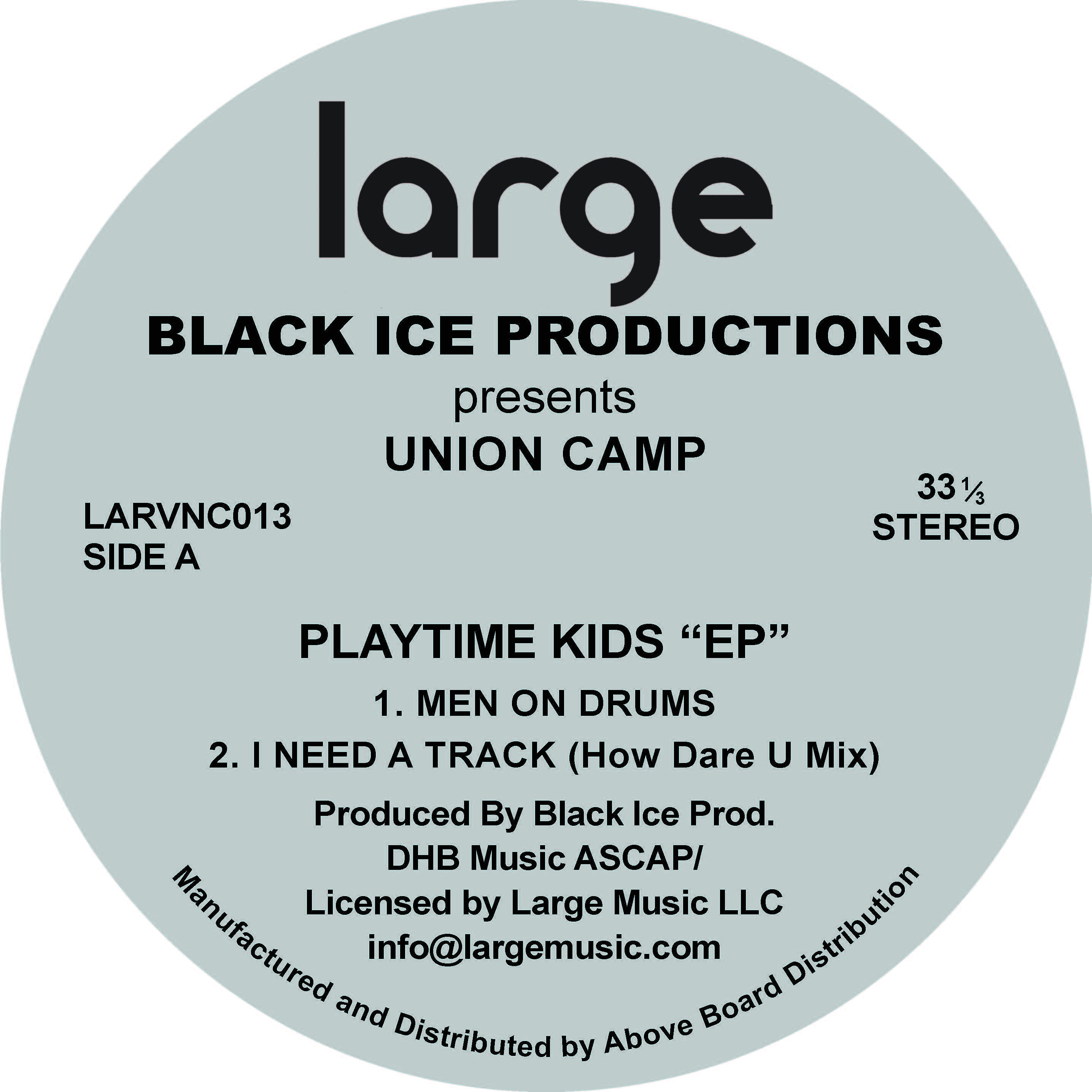 Black Ice | Union Camp EP (12 inch vinyl)